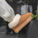 New Thickened Fur Tazite Snow Boots For Women, Featuring A Combination Of Sheep Fur And Winter Plush Cotton Shoes With Short Sleeves_vogvips.com