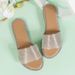 2025 Summer New Shoes Trade, European And American Fashion Rhinestone Sandals, Women's Flat Large Size Beach Slippers_vogvips.com