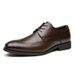 Euro Step 2025 New Soft Sole Brogue Carved Business Casual Leather Men Formal Pointed Gentleman Single Shoes Youth Trend_vogvips.com