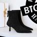 1895-1 Vintage Suede Pointed Toe Slim Thin Heel Mid-Heel Versatile Fashion Back Zipper Ankle Boots For Women_vogvips.com