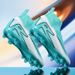 Football shoes Men's and women's breathable high tops with long nails crushed football shoes indoor training shoes_vogvips.com