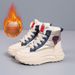 2025 New Winter High-Top Thick-Soled Snow Boots With Fleece, Thickened Non-Slip Cotton Shoes, Height Increasing Warm_vogvips.com