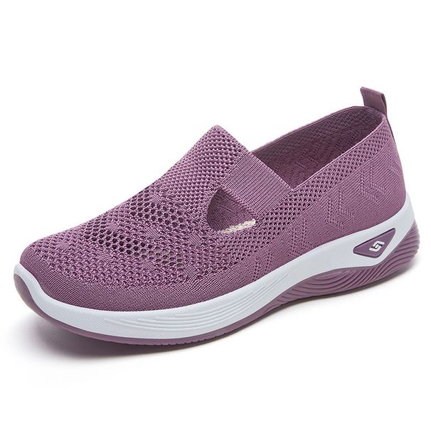 Women's Shallow Single Shoes, Women's Casual Mother Shoes, Lazy Women With One Foot_vogvips.com
