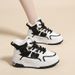 High Top Plush Women's Autumn And Winter Versatile Small White Thickened Thick Soled Cotton Shoes, Warm Snow Boots_vogvips.com
