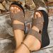 New Plus-size Summer Cloth Muffin Platform Sandals_vogvips.com