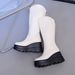 New Oversized V-neck Slim For Women, High Top With Thick Sole 8cm~10cm, Knight Boots_vogvips.com