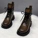 Martin For Women Trendy British Style Thick Sole Versatile 2024 New Winter Fleece-Lined Short Spring Autumn Single Boots_vogvips.com