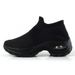 plus Size Women's Slip-On Sports Shoes Flyknit Air Cushioned Casual Sock Shoes Comfortable Footwear_vogvips.com