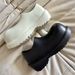 Shoes Men's Big Head Rain Boots Retro Casual Women's Couple Same Style Round Head Thick Bottom Heightening Black Summer_vogvips.com
