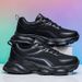Large Size Flyknit Mesh Sports For Men, 2025 Spring/Summer New Lightweight Breathable Soft Sole Outdoor New Shoes_vogvips.com