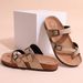 Kidmi New Fashion Women's Summer Cork Clogs Sandals Classic Women Mules Soft Suede Beach Slides With Adjustable Buckle_vogvips.com
