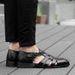 Summer Hollow With Perforated And Breathable Holes, Dad's Shoes, Business Casual Leather Sandals, Men's Shoes_vogvips.com