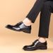 Men's leather shoes Leather vintage carved men's shoes men's business dress shoes_vogvips.com