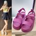 Women's Breathable Comfortable Sandals Rubber Sole Ergonomic Design Velcro Strap Beach Shoes For Long Term Standing And Commuting_vogvips.com