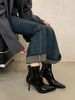 ShoeVault Autumn Winter New Korean Style Mature Elegant High Heel Pointed Toe Slim Women Fashion Versatile Short Boots_vogvips.com