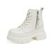 Martin For Women British Style 2025 Autumn New Small Size Winter Fleece-Lined Short Thick Sole Height Increasing Women's_vogvips.com