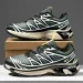 Women Minimalist And Mens White Mesh Outdoor Hiking Shoes With Black Graphic Print_vogvips.com