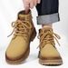 High-Top Yellow For Men 6785 White Martin Men's Casual Mid-Top Height-Increasing Waterproof American Retro Work Boots_vogvips.com