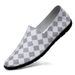 Doudou Shoes Men's Casual Leather Shoes Men's Shoes Embossed Plaid Shoes Lazy Men's Shoes_vogvips.com