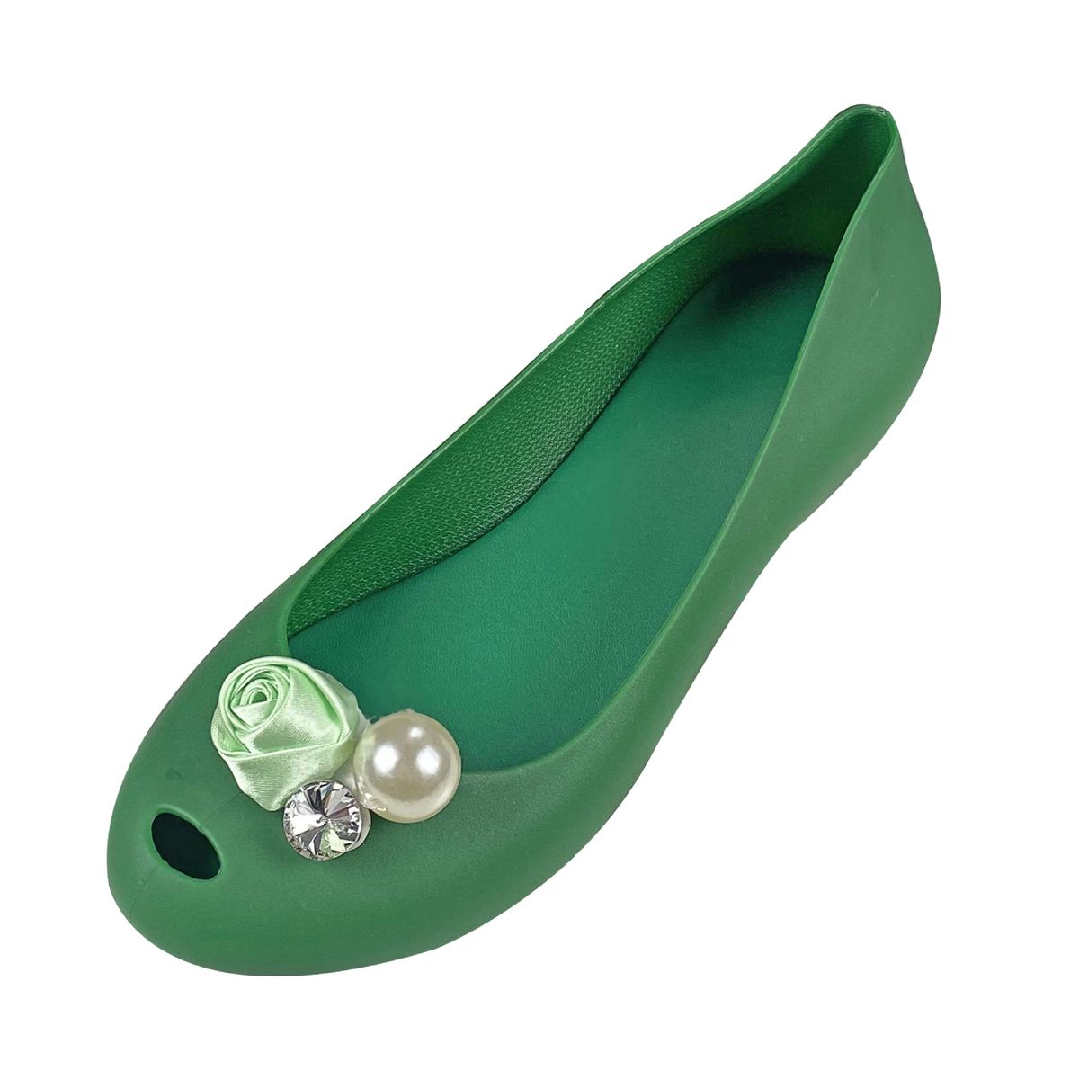 Women's All-Season Beach Shoes Flat Outdoor Footwear New Style Soft Supple Material Rose Pearl Detailing_vogvips.com