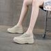 Breathable Sandals Women's Punching Sandals Casual Versatile Inner Heightening Hollow Hole Women's Shoes_vogvips.com