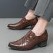 Men's Business Formal British Casual Patent Youth Work Large Size Leather Shoes 37-45_vogvips.com