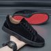 Summer New Model Celebrity Style Trendy Men's Low-top Sneakers With Rhinestones Rivets, Red-soled Shoes, Versatile And_vogvips.com