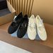 Breathable Full~ Mesh One-Strap Buckle Flat For Women 25 New Round Toe Shallow Mouth Casual Versatile Ballet Shoes_vogvips.com