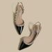 Women's 2025 Summer New Rivet French Lacquered Leather Sandals With One Belt Headband, Thick Heel, Shallow Mouth,_vogvips.com