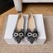 Pointed-toe Single With Soles And Soft Uppers, New Style For Rural Counties, Shallow-cut, Fashionable, Versatile, Gentle_vogvips.com
