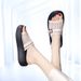 Ladies' Home Slippers One-word Fashion Personalized Slippers Can Be Worn Outside Slippers Beach Slippers Roman Shoes_vogvips.com