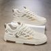 Breathable Mesh Men's Versatile White Student Sports And Leisure Board Trendy Shoes, 2025 Summer New Style_vogvips.com