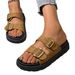 2025 New Fashion Women's Platform Thick Sole Slippers With Belt Buckle, One-Strap Beach Sandals For Women_vogvips.com
