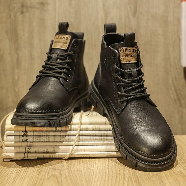 European Warm Series Autumn Winter High-top Martin Boots 2025 New Men's British Low-top Casual Leather Work Shoes_vogvips.com