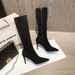 Over-the-Knee Women's 2025 New Autumn Winter High Heel Long Pointed Toe Stiletto Mid-Calf Boots_vogvips.com