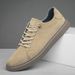 New Men's Suede Fashionable Lace-Up Casual Breathable Comfortable Walking Shoe Anti -Slip And Wear-Resistant Flat Shoes_vogvips.com