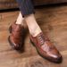 Euro Step Brogue Men's 2021 British Style Youth Casual Business Formal Leather Korean Trend Large Size Party Trendy Shoes For Men_vogvips.com