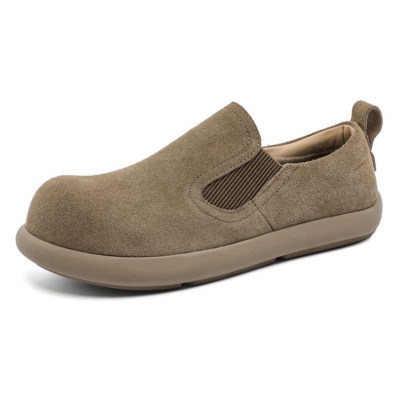 2025 Men's Eco-Friendly Loafers 38-46 Recycled Rubber Sole Slip-On Retro Shoes Memory Foam Cushion Outdoor Walking_vogvips.com