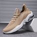 Spring and Autumn Air Cushion Sports Low cut Soft Sole Breathable Running Men's Solid Color Simple Casual_vogvips.com