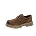 ShoeVault Derby New Thick-Soled Casual Yellow Work Low-Top Retro Men's Genuine Leather Shoes Martin Boots Trendy_vogvips.com