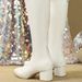666-35 Women's Long Boots Pointed Toes, Thick High Heels, With A Comfortable, Warm, And Elegant Zipper At The Back_vogvips.com