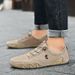 First Layer Leather Men's Shoes Low-top Casual Shoes Martin Shoes Men's Octopus Large Size Shoes_vogvips.com