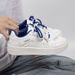 Two-tone Thick-soled White Sneakers 2024 Casual Chic Versatile Sports Board Shoes For Women Spring New Style_vogvips.com