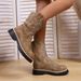 2025 Winter New Round-Toe Vintage Embroidered High-Top Versatile Martin Boots Direct From Manufacturer For Foreign Trade_vogvips.com