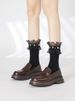 Women's Thick-Soled Loafers Spring 2025 New Genuine Soft Bottom Chunky Heel Lazy Slip-on Single-Layer British Style_vogvips.com