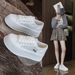 Women's Thick-Soled White Sneakers For Spring Summer, Fashionable Versatile, With A High-End Feel, New-Style Canvas_vogvips.com