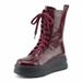 Height-Increasing Retro Industrial Style Martin Women, Top Layer Cowhide, Lace-Up, Fleece-Lined, Warm, Trendy,_vogvips.com
