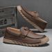 New Spring And Autumn Men's Foot Set Casual Dad Large Size Hand Sewn Business Leather Shoes_vogvips.com