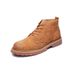 European Warm Series Men's Martin Autumn Fleece Lined High Korean Trendy Work Shoes British Style Mid Top Casual Versatile Short Boots_vogvips.com