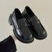 Loafers For Women British Style Flat Spring Autumn Soft Leather Moccasins Summer Black Professional Work Shoes_vogvips.com